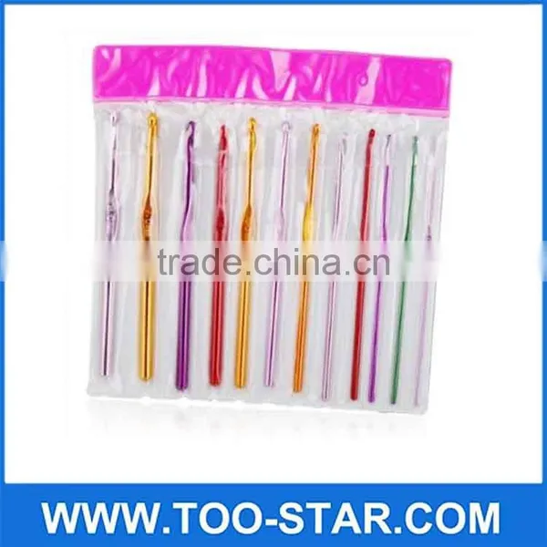 Aluminum Crochet Hook Knitting Kit Multicolour Aluminum Crochet Weave photo-2