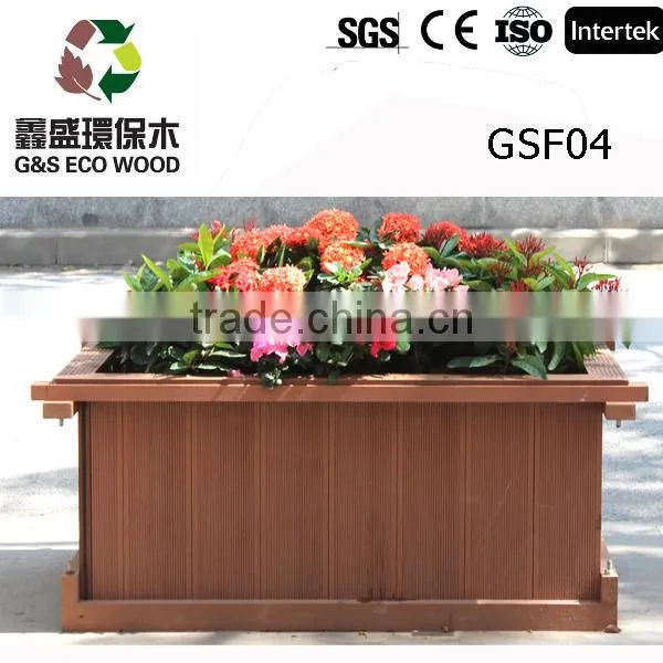 2016 New and Hot Composite WPC Flower Boxes Plastic Wood Planter photo-4
