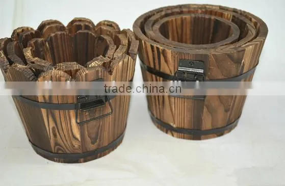 Outdoor Wooden Flower Pot, Wood Planter, Planter Box photo-2