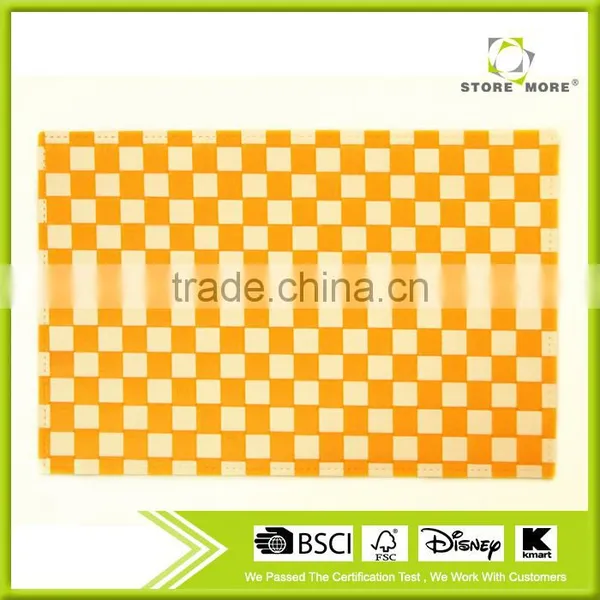 PP Plaid Placemats Washable Heat-resistant for Dining Table 45*30CM (Set of 12) photo-4