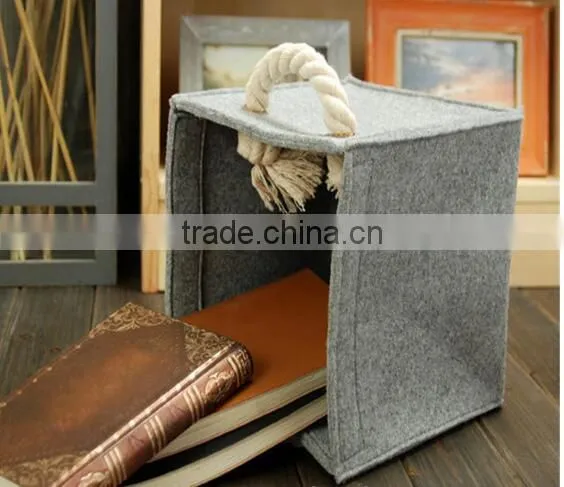 2017 Cheap Promotion Foldable Factory Price Felt Storage Bin Bag photo-3