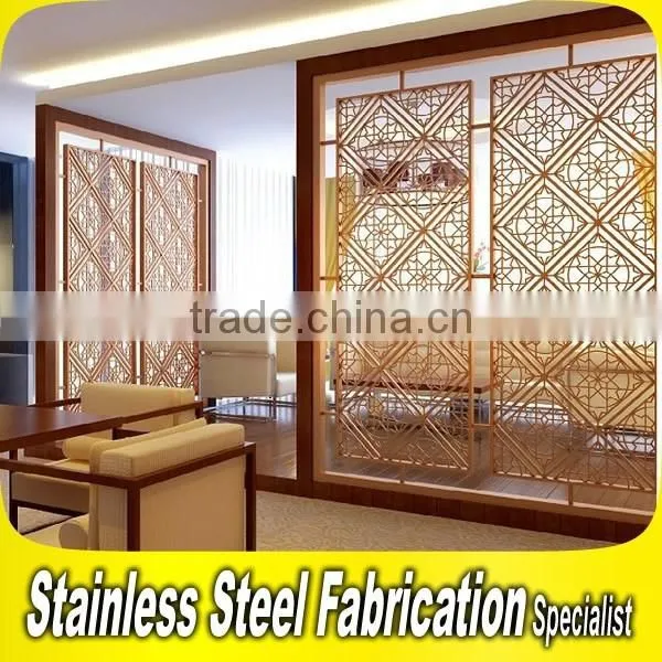 Damp-proof Decorative Stainless Steel Living Room Folding Partition Wall photo-3