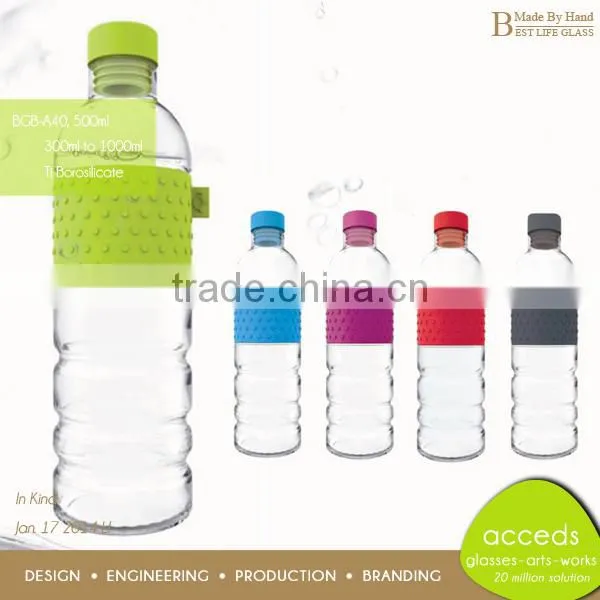 Made-By-Hand Glass Water Bottle photo-6