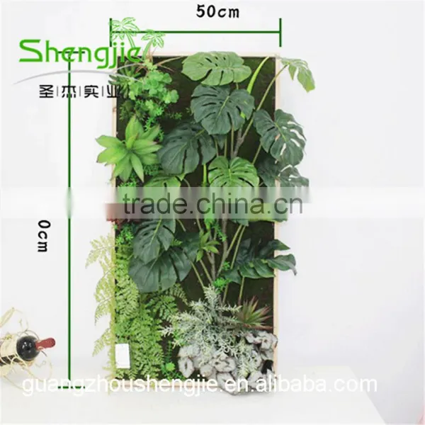 SJLJ013338 Artificial Plant Wall / Fake Plastic Green Wall for Wall Decoration photo-3