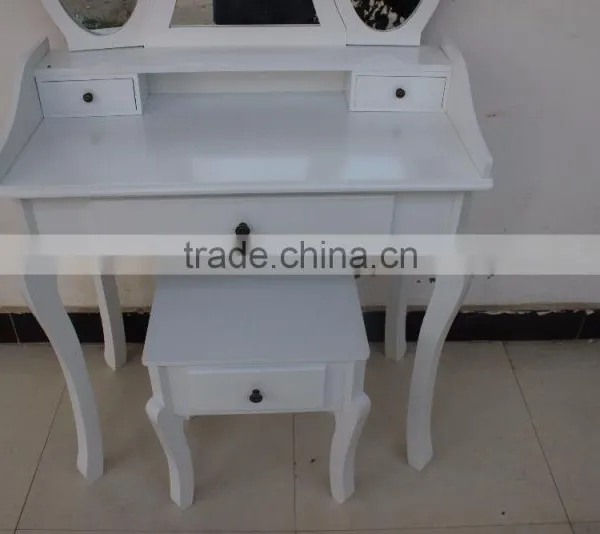Modern Design Dressing Table With Mirror and Stool/ Make-up Table With Mirror and Stool photo-6