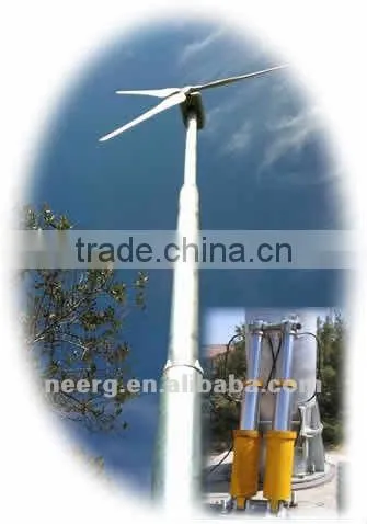 18m Hydraulic Free Standing Tower for 10kw , 20kw Wind Turbines