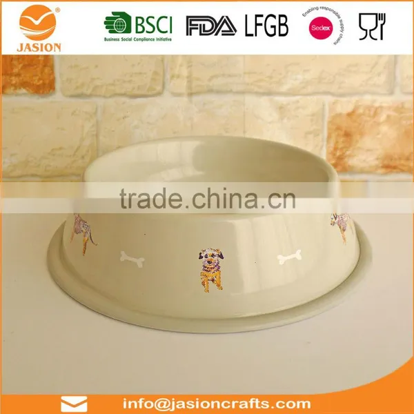 Food Feeder Dish Serving Bowl Water Container Rubber Base Cat Dog Pet Bowl photo-4
