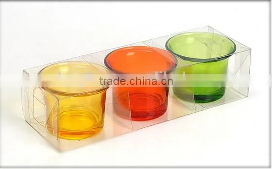 Colored Glass Candle Holder photo-2