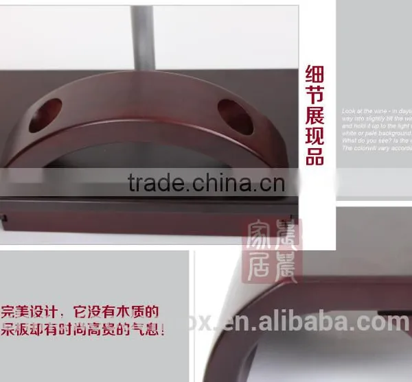 High Quality Round Handmade Wooden Wine Rack MDF Wooden Wine Rack , Wall Mounted Wine Rack With Led Lights photo-2