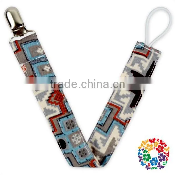 New Arrival Baby Boys Cheap Pacifier Clips Teething Sooner Holder Cotton Pacifier Holder Clip photo-3