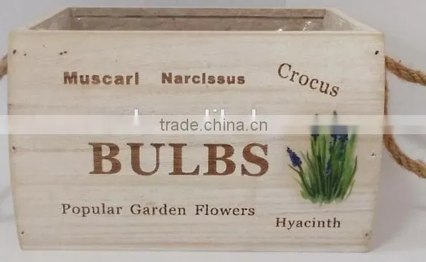 Water Transfer Printing Decals Retro Wooden Flower Pot photo-5