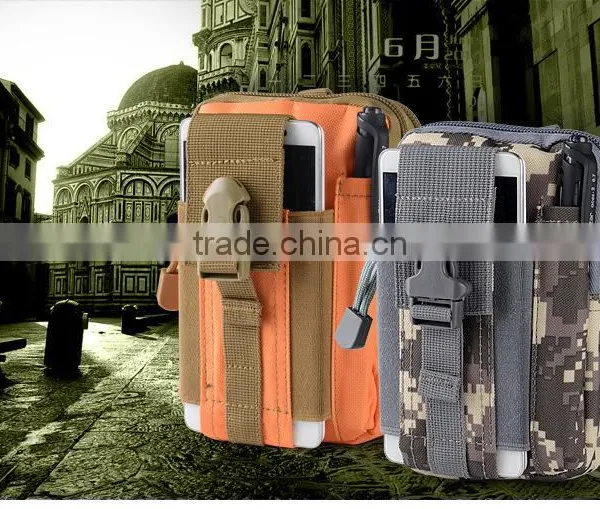 Outdoor Sports the Molle Tactical Pockets Male 5.5/6 Inch Waterproof Phone Bag Wear Belt Running Hang Bag photo-5
