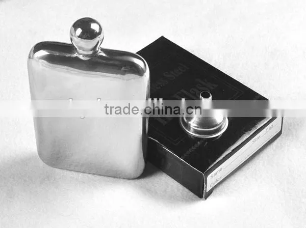 2016 Outdoor New Hip Flask 6oz Mini Stainless Steel Hip Flask Round Medium photo-3