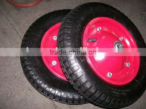 3.25/3.00-8 Steel Rim Wheelbarrow Wheels photo-3