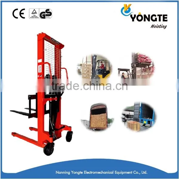 1Ton, 2 Ton Forklift With Pallet Manual Hydraulic Hand Stacker photo-4