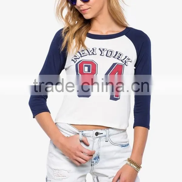 2016 Best Selling Women Raglan Gym t Shirt Nice Design photo-2