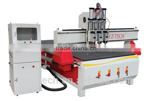 Multi-step 3 Heads CNC Woodwoking Machine