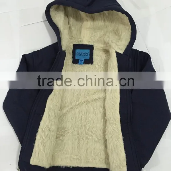Wholesale Children Grey Color Warm Coat Kids Winter Clothing Sale photo-3