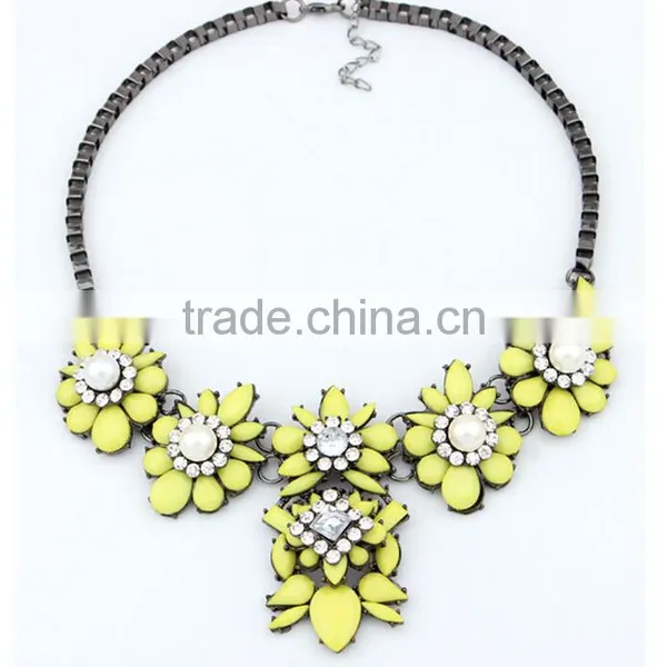 Fashion Multicolor Resin Pendant Cheap Necklace Jewelry Hot Sale photo-6