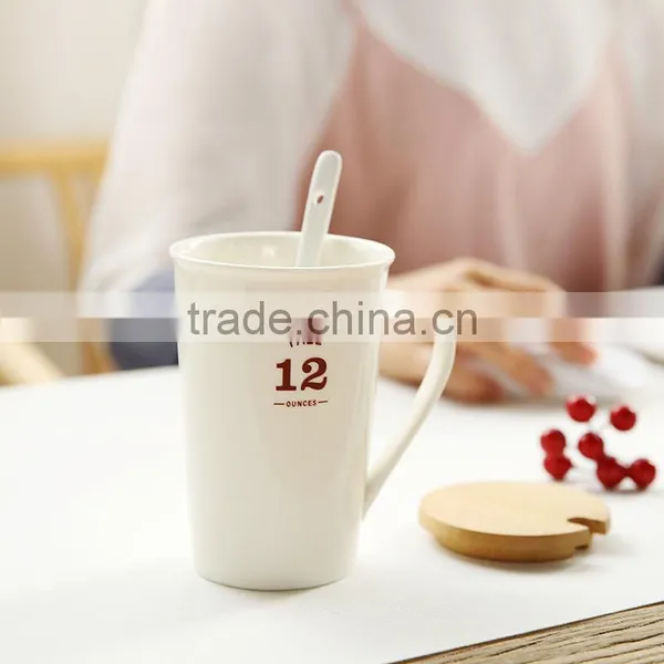 Wholesale Custom Logo Eco-friendly Cute Ceramic Mugs White Color Coffee Cups photo-3