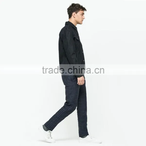 Wholesale Custom Plain Black Winter Man Jacket Denim Factory Price photo-3