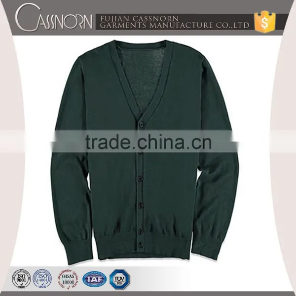 Button Down All Button Placket Mens Sweater Cardigan photo-2