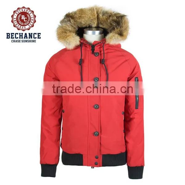 W2003 Supply Type OEM Wholesale 2017 New Style Real Coyote Fur Hood Lady Luxury Down Jacket photo-2