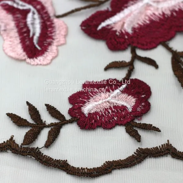 Garment Accessories Embroidered Dress Decorative Mesh Fabric for Women photo-2
