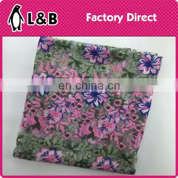 Wholesale Popular Hot Selling Embroidery Flower Lace Fabric photo-6