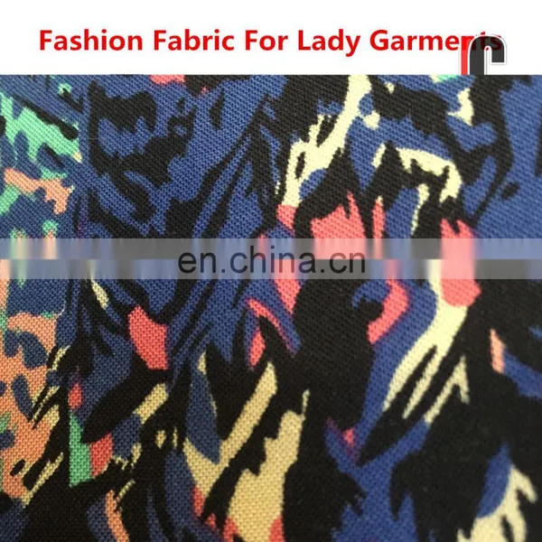 Cloth Material Fabric New Fashion Design 100% Rayon Plant Printed Plain Fabric photo-4