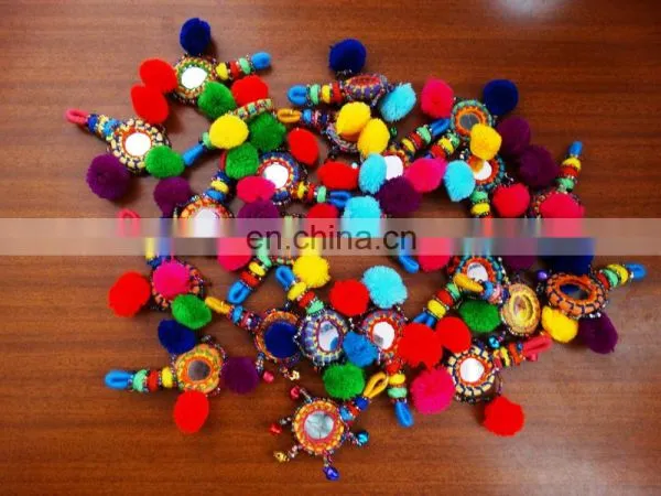 Indian Kucchi Belly Key Chain_Vintage Banjara Key Chains_Lot's Of 50Pcs