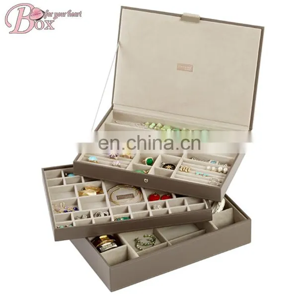 Brown Leather Return to The Ancients Style Jewelry Set Box With Button photo-2