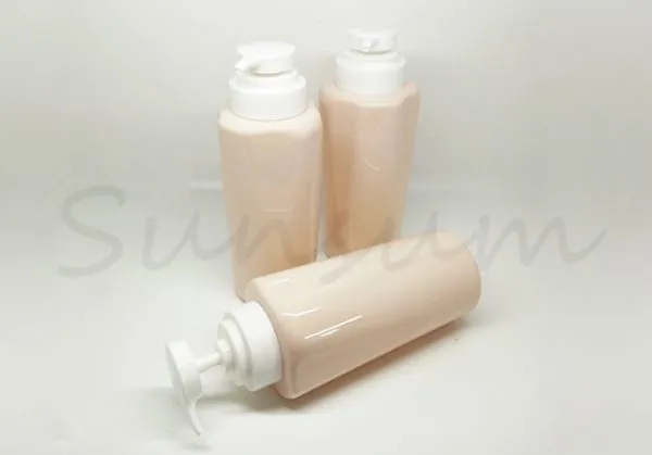 Flower Shape 540ml Lotion Pump Shower Gel Color Shampoo Bottle photo-4