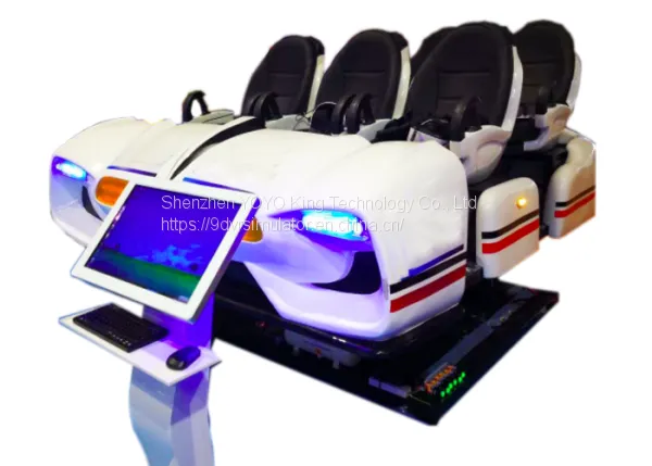 Amusement Park Ride 9D Vr Simulator With 6 Seats , 9D Vr Movies 6 kw Power