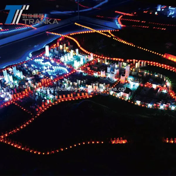 Perfect LED Lighting Architecture Urban Planning Model , Scale Model Architecture photo-5