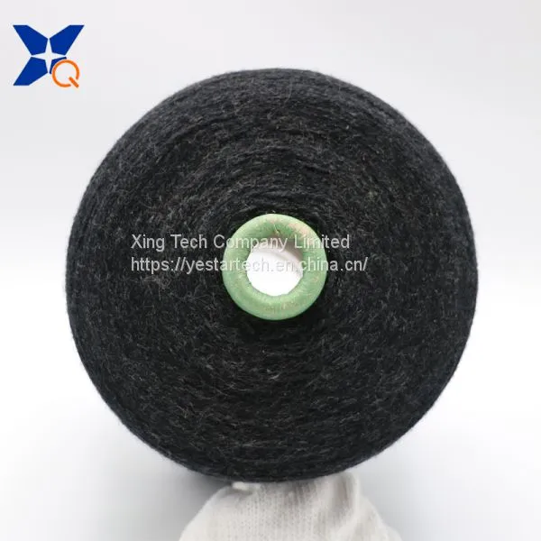 Black Nm26/2plies 15% Stainless Steel Staple Fiber Blended With 85% Bulky Acrylic Conductive Yarn for Phone Touchscreen Gloves-XT11454 photo-3