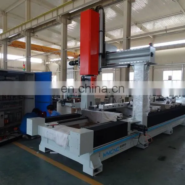 Real Factory Workshop PhotoJinan Hot Sale 5d Wood Cnc Router Milling Carving 5 Axis Machine for Furniture Making and Aluminum photo-3