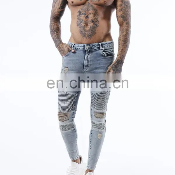 DiZNEW 2019 Welcome Designs Trousers Biker Skinny Jeans Men photo-5