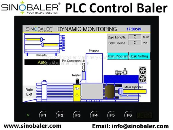 PLC Control Baler Machine