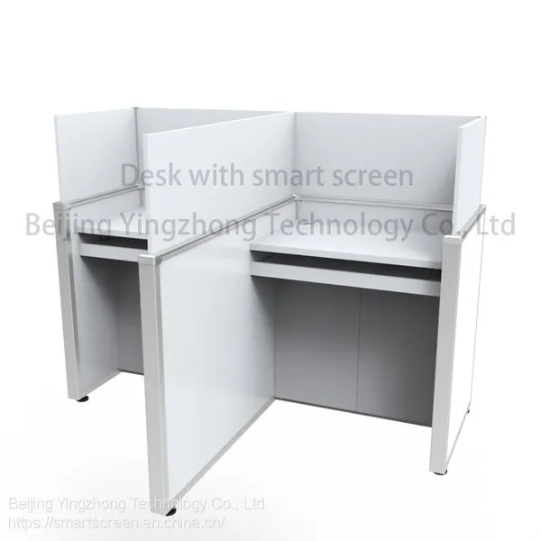 Height Adjustable Office Computer Desk Anti-peeping Study Carrel Desktop Panels Test Center Table Library Cubicle photo-3
