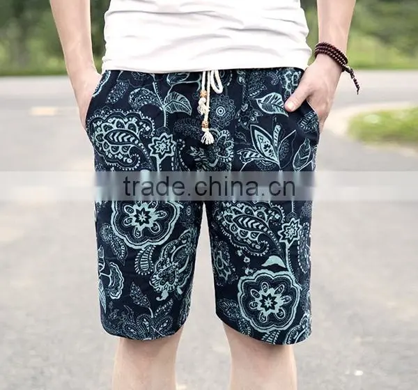 2016 Summer Beach Wear Printing Young Short Pants for Man photo-2
