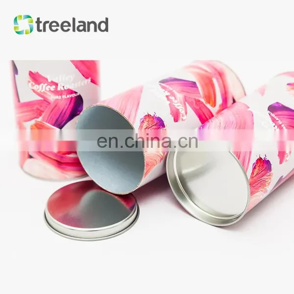 Custom Round Canister For Coffee Beans Food Grade Paper Can Packaging Degradable Cylinder Paper Tube photo-4