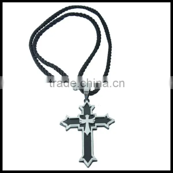 Steel and Black Titanium Modular Cross