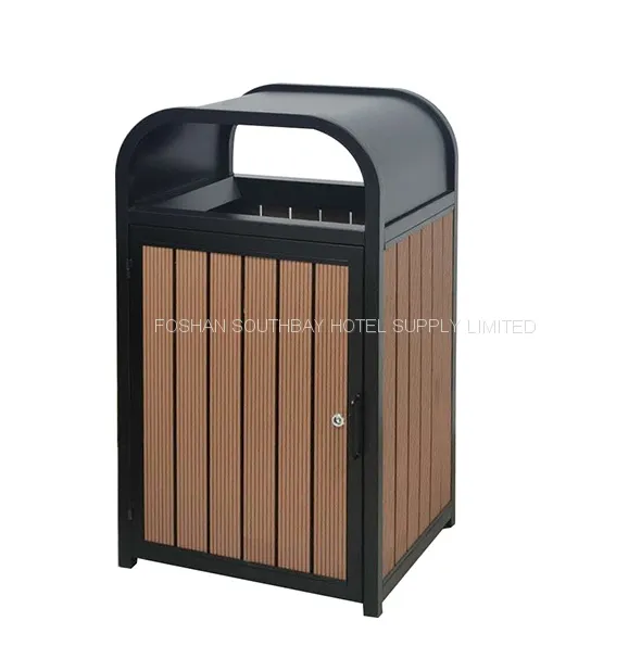 Outdoor WPC Wood Recycle Garbage Bin
