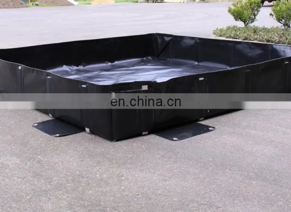 China Manufacture Industry Standard Collapsible L-Bracket PVC Oil Spill Containment Berms 3' x 5' x 12\ photo-4