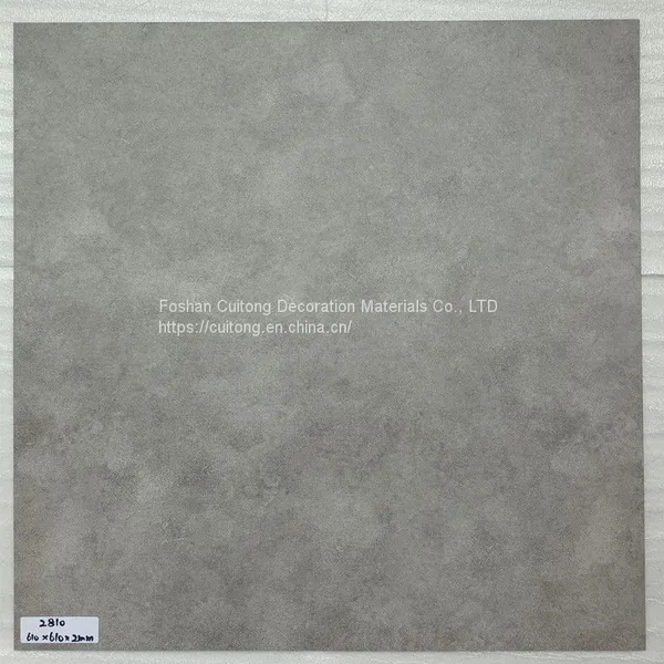 Ground Transformation 2mm Sheet Rubber Square Stone Plastic Floor Tile Foshan Wholesale Gray Cement Pattern Waterproof PVC Floor photo-5