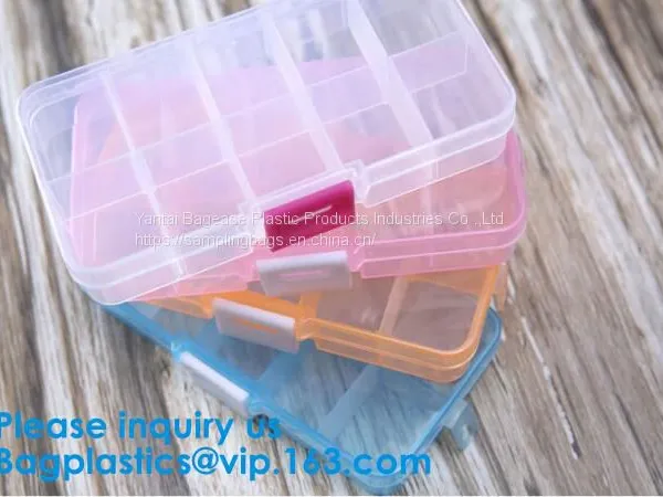 Grid Storage Box Plastic Single Compartment Size Adjustable Jewelry Organizer Bead Storage Box photo-4