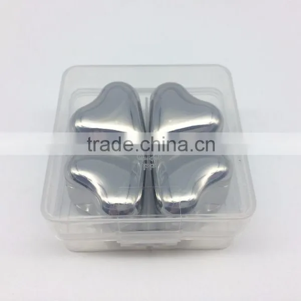 Reusable Heart Shape Stainless Steel Ice Cubes for Party photo-2