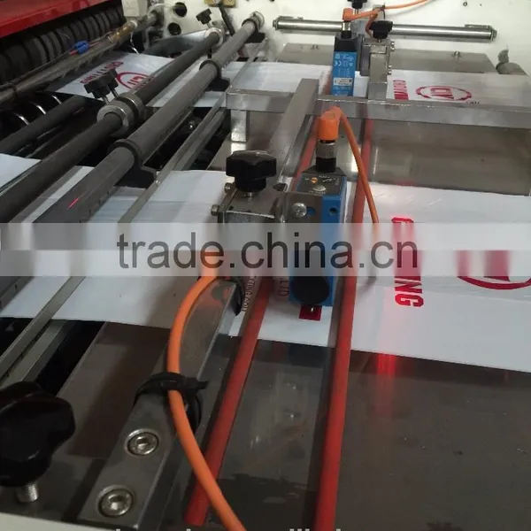 Automatic High Speed Two Lanes Plastic T-shirt Bag With Gusset Bag Making Machine photo-4