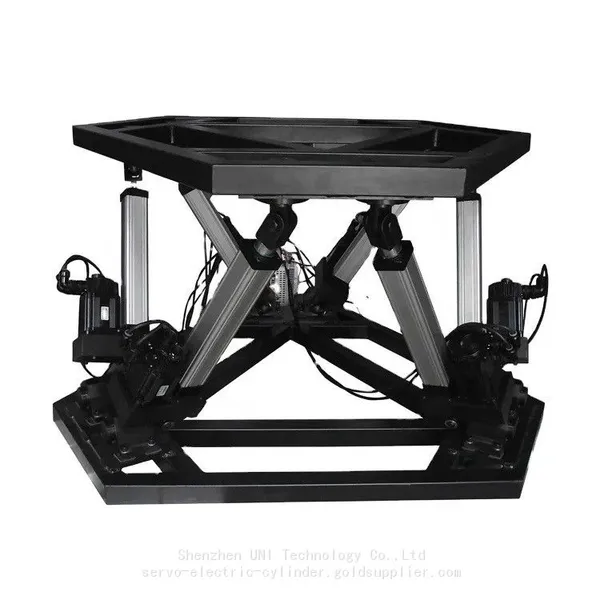 6DOF Full Motion Platform System Hexapod Platform With Universal Joint on Both Ends for Entertaining Simulator photo-3